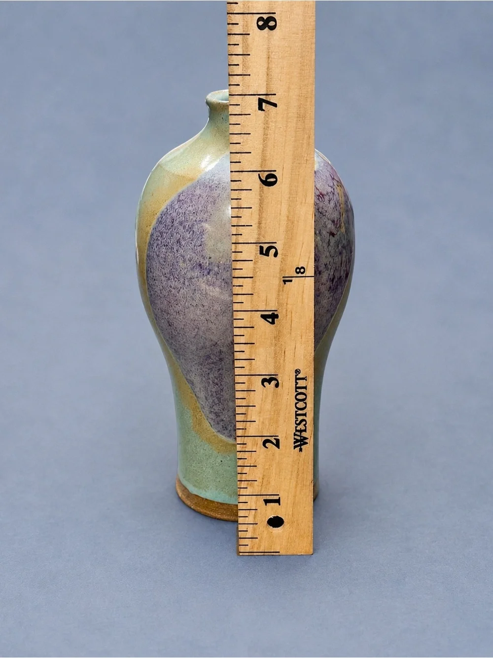 Ruth Stein for Diane Love NYC Studio Art Pottery Vase Signed Multicolor 7”